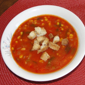 Томатный суп простой