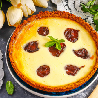 Сливовый чизкейк