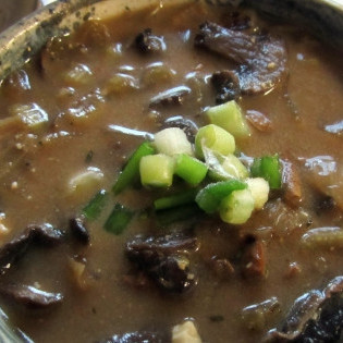 Грибной суп из сушеных белых грибов