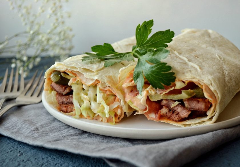 1. Этап. Постная шаурма: Постная шаурма готова, приятного аппетита!