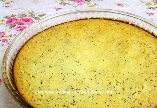 1. Этап. Творожная запеканка с маком: Остудите и подавайте.