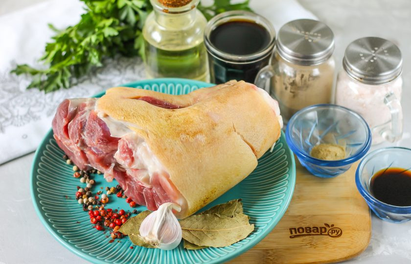 1. Этап. Айсбайн: Подготовьте указанные ингредиенты.