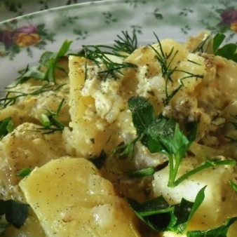 Картошка с кефиром