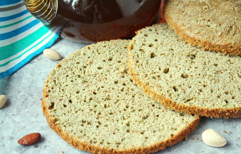 1. Этап. Бисквит с чаем матча: Приятного аппетита!