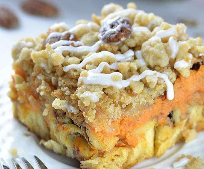 1. Этап. Сладкая тыквенная запеканка: Запекайте десерт ещё 10 минут. Приятного чаепития!