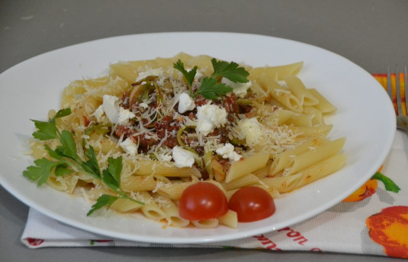 1. Этап. Паста Алла Норма: Подавайте пасту 