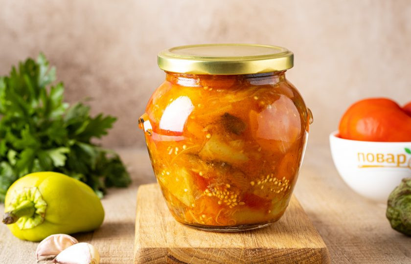 1. Этап. Баклажаны 5 овощей на зиму: После можно убрать заготовку в прохладное место на хранение. Баклажаны 