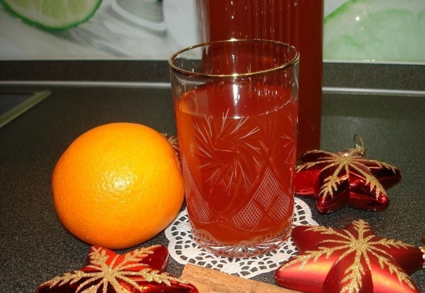 1. Этап. Пунш безалкогольный: 7. Готовый пунш перед подачей процеживаю через сито или марлю, затем помещаю в холодильник на 1 час. После этого наслаждаюсь вкуснейшим цитрусовым пуншем.