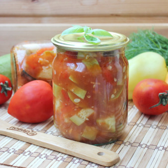 Зимний салат из кабачков