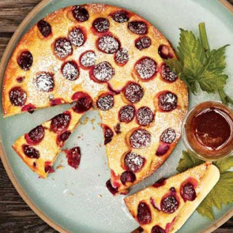 Harvest Cake with Grapes and Sangiovese Syrup