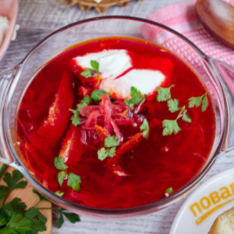 Борщ без картошки