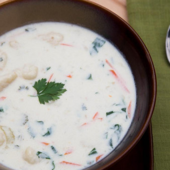 Куриный суп с галушками