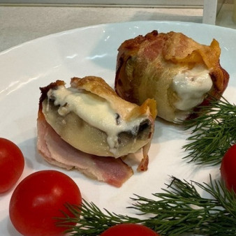 Горячее Бомбочки из шампиньонов