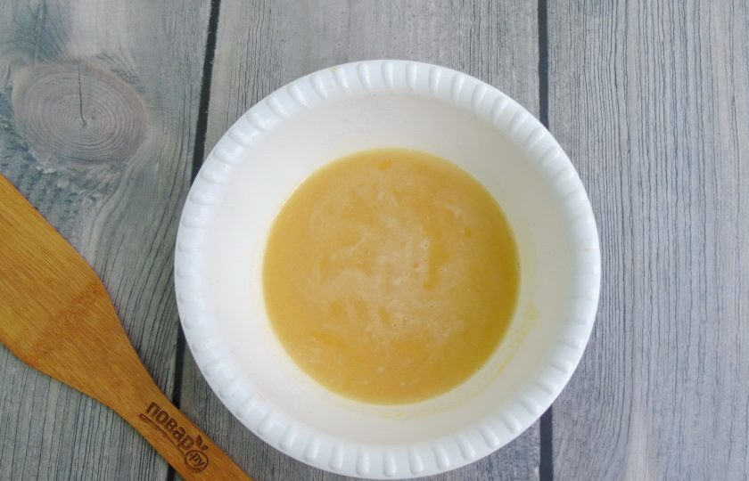 1. Этап. Яблочно-апельсиновый сок: И тоже процедите через сито или марлю.