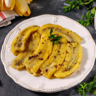 Жареные бананы в коньяке