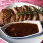 Roasted lamb leg with rosemary