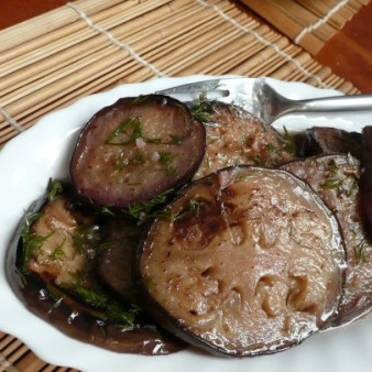 Быстро маринованные баклажаны