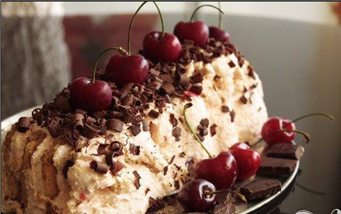 1. Этап. Творожный пирог с черешней: 5. Творожный пирог готов. Приятного аппетита.