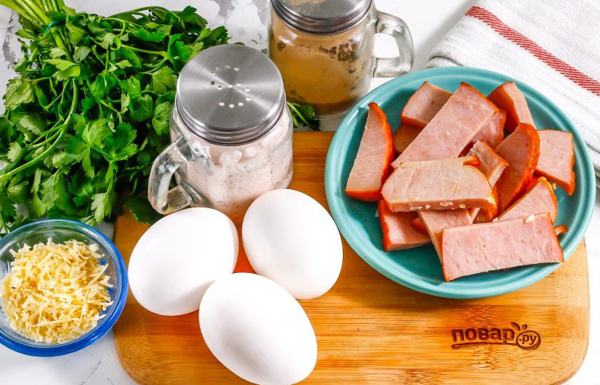 1. Этап. Белковые маффины: Подготовьте указанные ингредиенты.