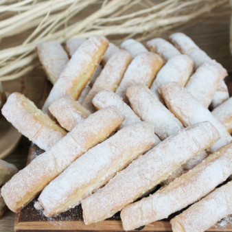 Кунжутное печенье с творогом