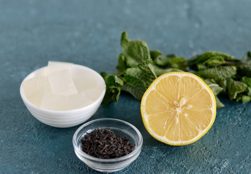 1. Этап. Холодный чай с мятой: Подготовьте все ингредиенты.