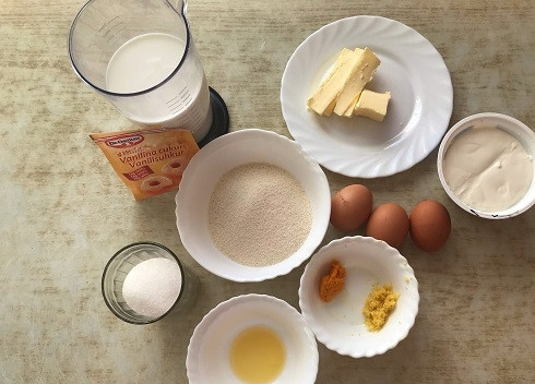 1. Этап. Итальянский манник на рикотте: Вот, что нам потребуется для приготовления данного блюда.