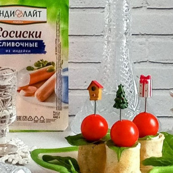 Канапе с сосисками