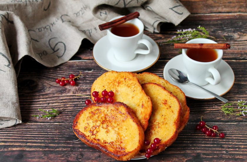 1. Этап. Французские гренки с корицей: Приятного аппетита!