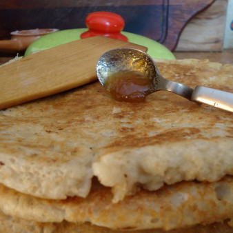 Постные блины из овсяных хлопьев