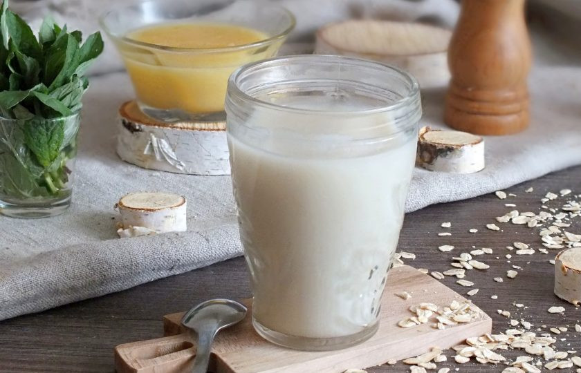 1. Этап. Кисель из овсянки для желудка: Перемешайте и сразу же подавайте к столу.