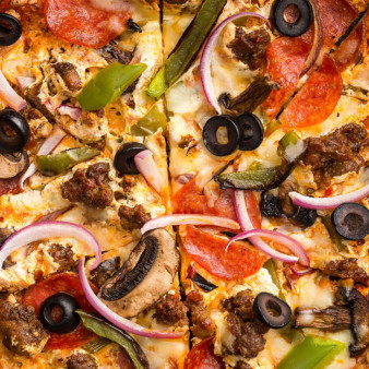 The Works Skillet Pizza