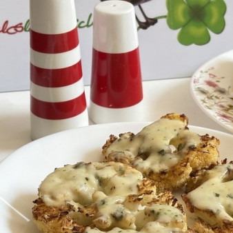 Цветная капуста, запечённая под моцареллой