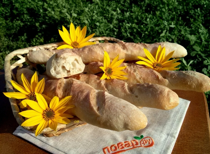 1. Этап. Багет классический: Приятного аппетита!