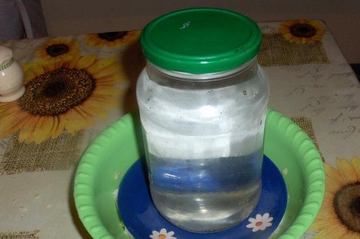 1. Этап. Сало с перцем и чесноком: Сало накрываем блюдцем и сверху ставим гнет. оставляем в сухом месте на сутки.