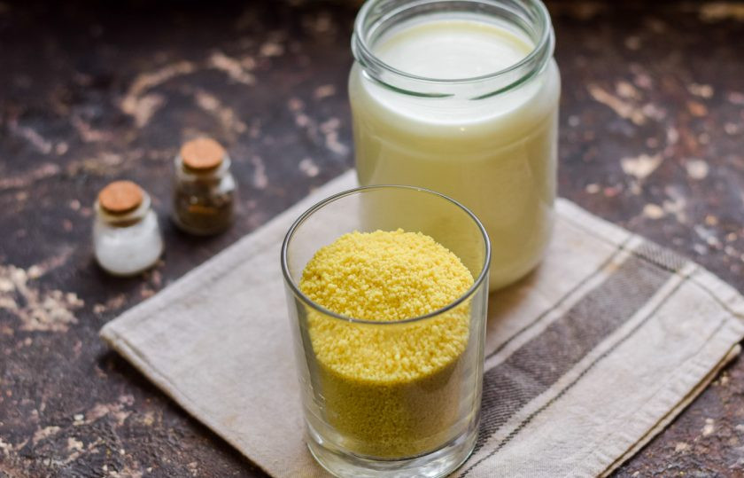 1. Этап. Кускус на молоке: Подготовьте ингредиенты по списку.