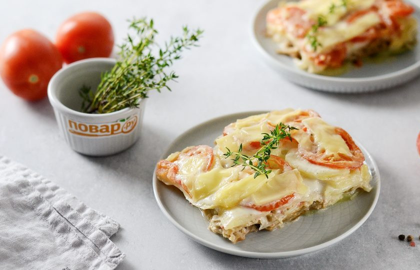 1. Этап. Cоевое мясо по-французски: Соевое мясо по-французски готово, приятного вам аппетита!