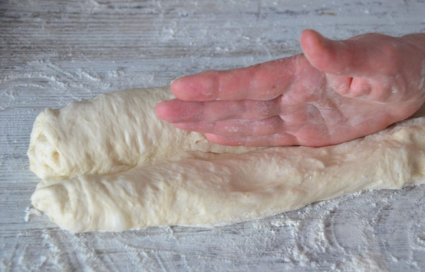 1. Этап. Пшеничный багет: Можно делать это 