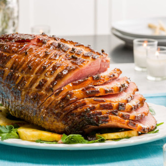 Dr. Pepper-Pineapple Glazed Easter Ham