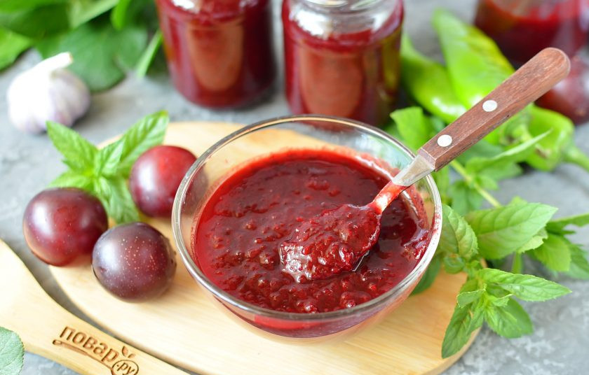 1. Этап. Ткемали из слив на зиму: Удачных заготовок!