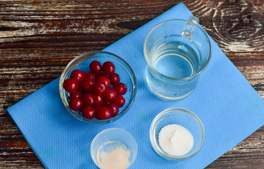 1. Этап. Японское желе: Подготовьте ингредиенты.