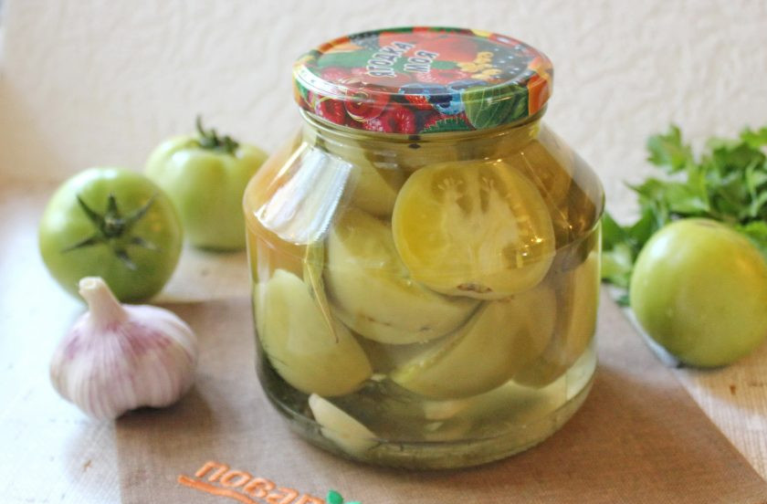 1. Этап. Зеленые помидоры на зиму без уксуса: Зелёные помидоры на зиму без уксуса готовы. Храните их в прохладном месте.