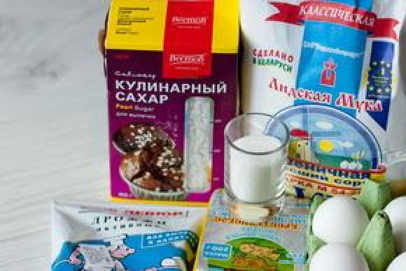 1. Этап. Льежские вафли: Подготовим все необходимые ингредиенты.