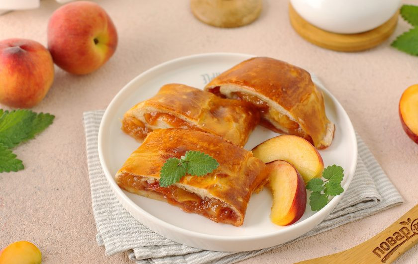 1. Этап. Штрудель с персиками: Приятного аппетита!