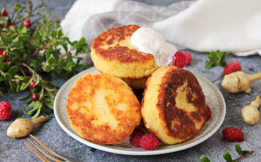 1. Этап. Сырники с топинамбуром: Приятного аппетита!