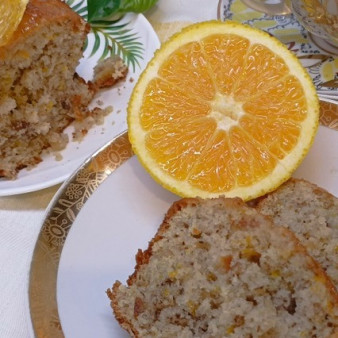 Орехово-апельсиновый кекс