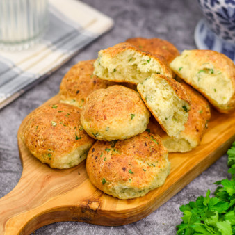 Творожные булочки с зеленью