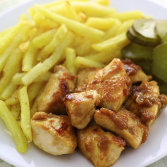 Курица в коньяке