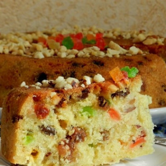 Кекс с орехами в мультиварке