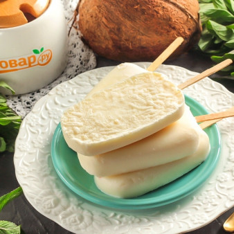 Сливочно-кокосовое мороженое