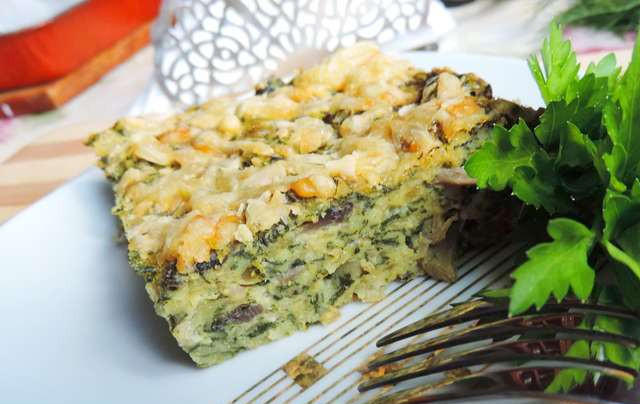 1. Этап. Запеканка из шпината и сыра: Приятного аппетита!